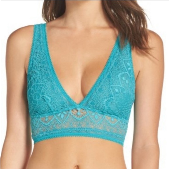 New Bra, Honeydew, Intimates, TEAL, Lace Bralette, Brand New with tags, PRETTY - Picture 1 of 4